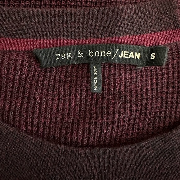 RAG & Bone Long Raglan Sleeve Hi Lo Sweater Color block size Small. - Picture 6 of 9